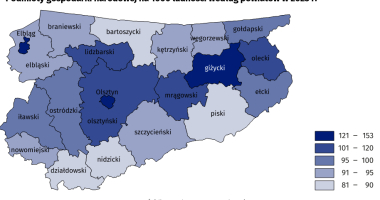 Powiat olsztyński – zagłębie gospodarcze województwa