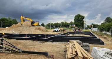 Widać już fundamenty centrum sportu w Olsztynku 