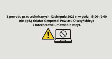 Uwaga - prace techniczne